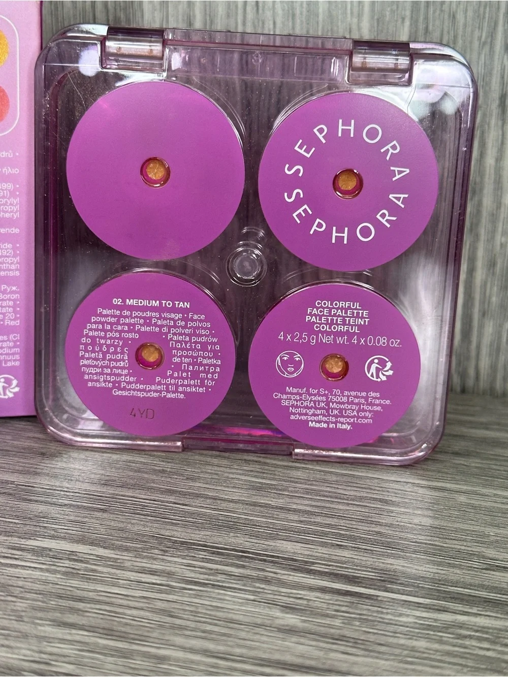 Sephora Colorful Face Palette- 02 Medium to Tan